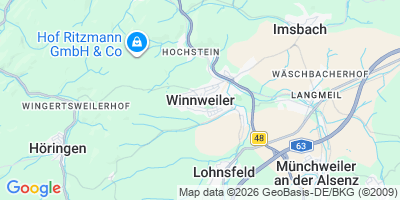 Karte Winnweiler