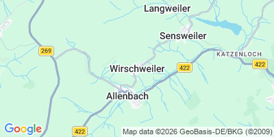 Karte Wirschweiler