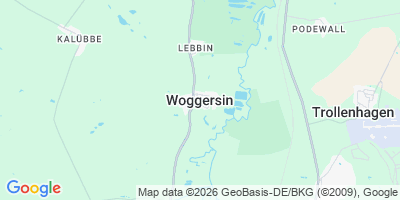 Karte Woggersin