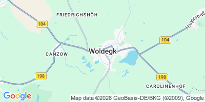 Karte Woldegk