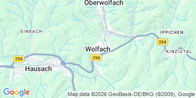 Karte Wolfach