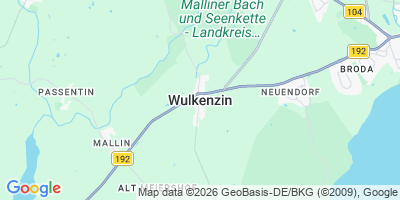 Karte Wulkenzin