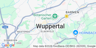 Karte Wuppertal