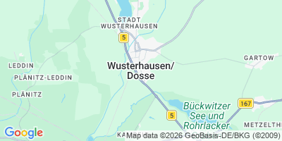 Karte Wusterhausen/Dosse