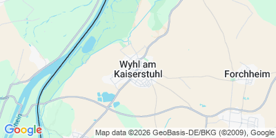 Karte Wyhl am Kaiserstuhl