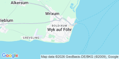 Karte Wyk auf Föhr