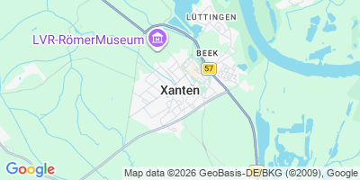 Karte Xanten