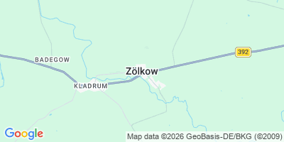 Karte Zölkow