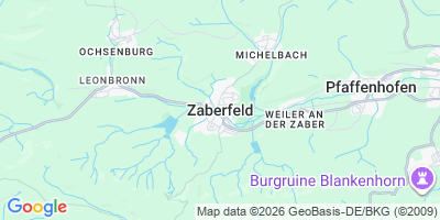 Karte Zaberfeld
