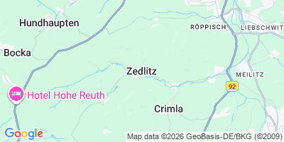 Karte Zedlitz