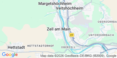 Karte Zell a.Main
