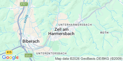 Karte Zell am Harmersbach
