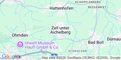 Karte Zell unter Aichelberg