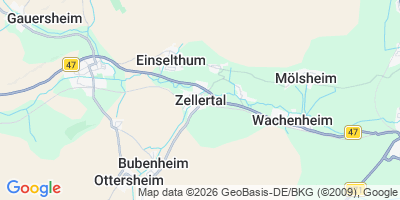 Karte Zellertal