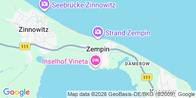 Karte Zempin
