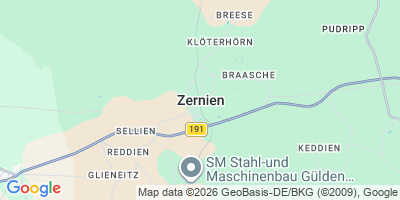 Karte Zernien