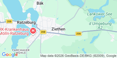 Karte Ziethen