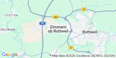Karte Zimmern ob Rottweil