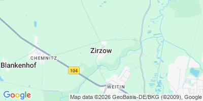 Karte Zirzow
