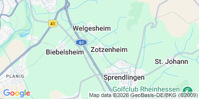 Karte Zotzenheim