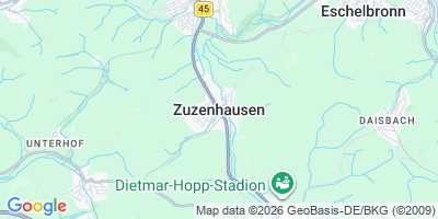 Karte Zuzenhausen