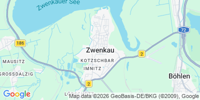 Karte Zwenkau