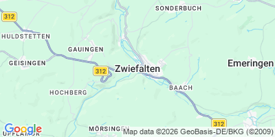 Karte Zwiefalten